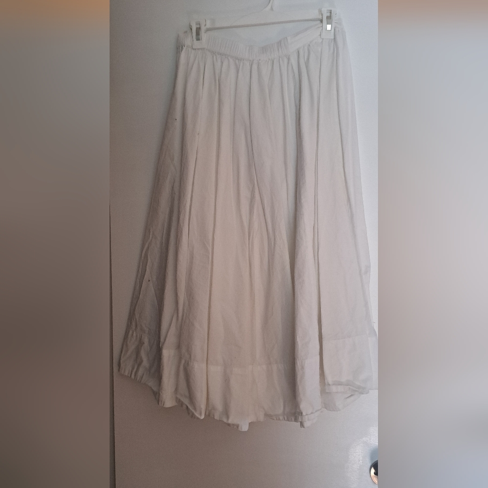 Boho Free People A-line White Skirt - Picture 5 of 7